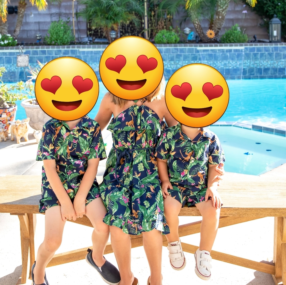 4t Janie & Jack Swim trunks and matching shirt